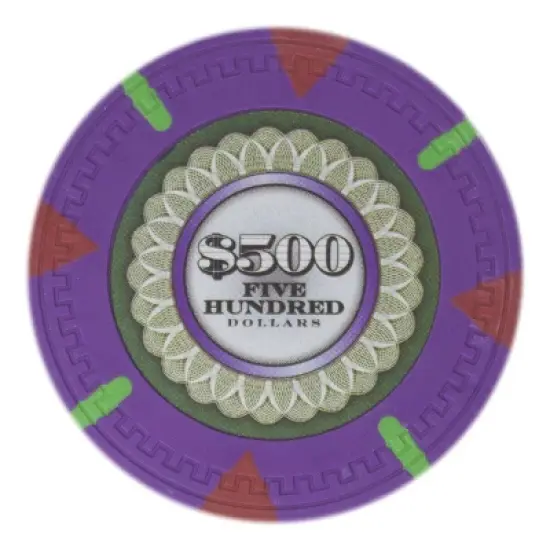 Slickblue The Mint 13.5g Clay Composite Poker Chips 25-Pack, Casino-Quality, Grippy Texture, $10-$10,000 image {7}