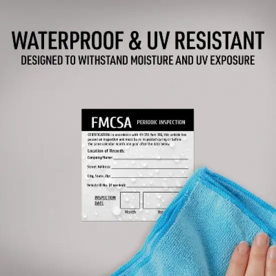 Avery FMCA Periodic Inspection Stickers, Waterproof, UV Resistant, Preprinted, Handwrite Only, 4" x 4", 8 Stickers image {4}