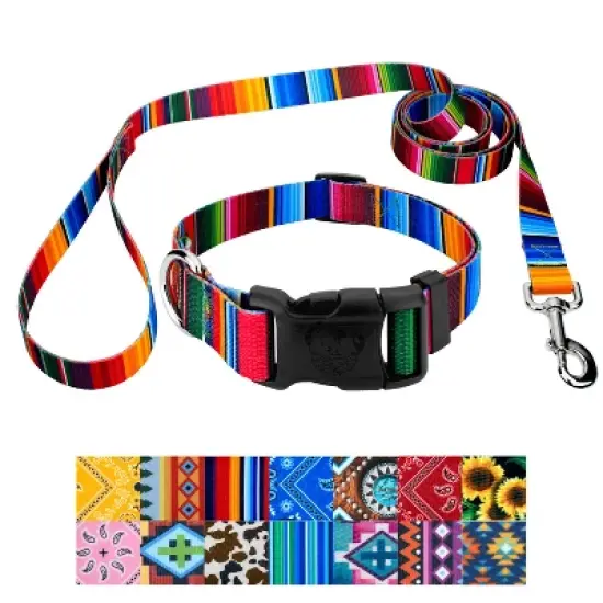 Country Brook Petz Deluxe Collar and Leash - Country and Western Collection image {5}