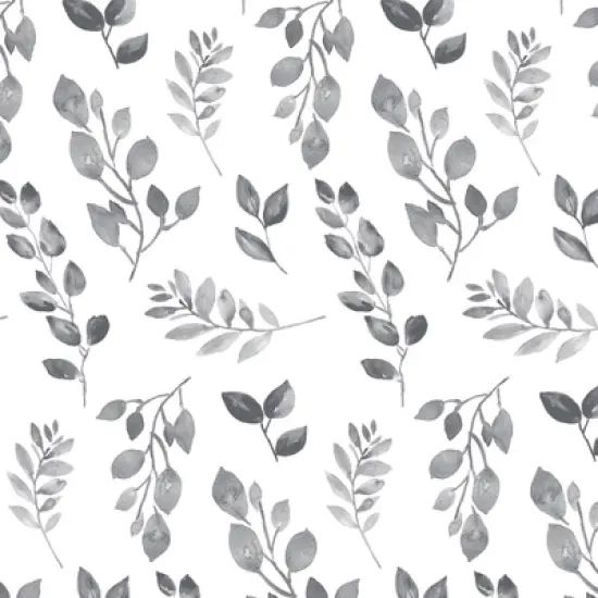 Lambs & Ivy Painted Forest Cotton Fitted Crib Sheet - Gray, White, Outdoors image {3}