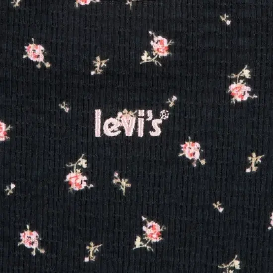 Levi's&reg; Girls' Ruffle Hem Short Sleeve T-Shirt - Black image {2}