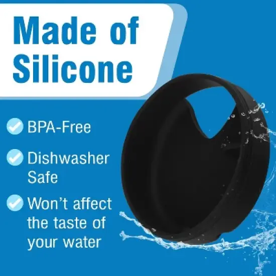 Impresa [3 Pack] Silicone Mouth Splash Guard fits Nalgene Wide Mouth Lid Water Bottles image {5}