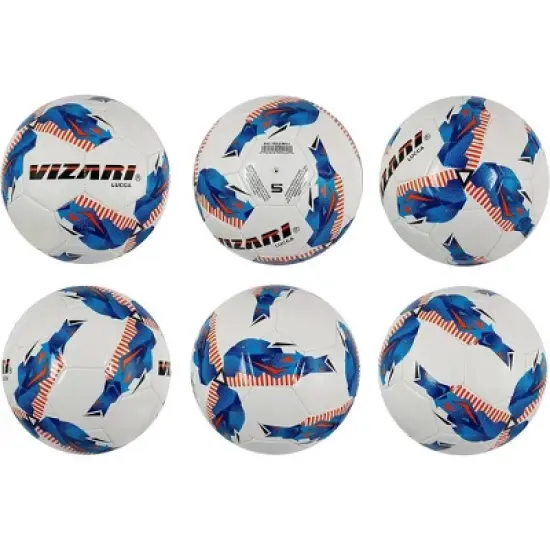 Vizari 'Lucca' Soccer Ball: Durable 32-Panel Construction, Colored TPU Cover, Thread-Wound Bladder - Ideal for Training and Light Matches, Suitable for Kids and Adults image {2}