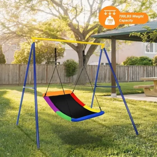 Costway 700lb Giant 60'' Platform Tree Swing for Kids and Adults image {3}