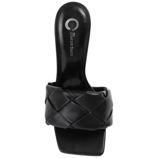 Journee Collection Womens Maysie Tru Comfort Foam Open Square Toe Block Heel Sandals image {3}