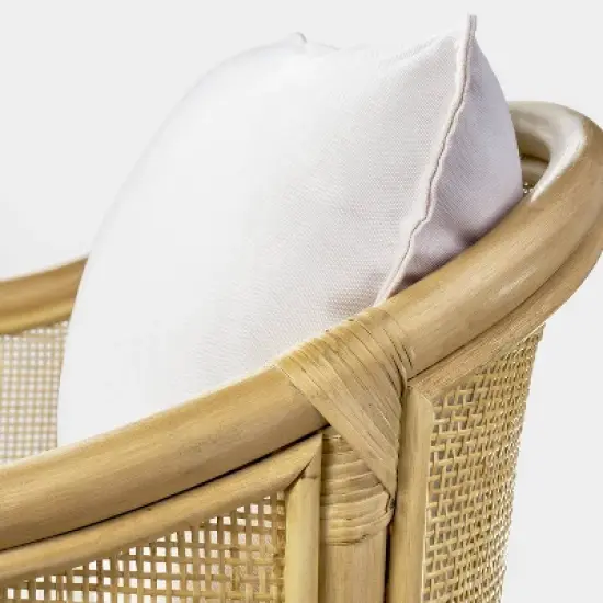 Rialto Woven Barrel Back Chair with Cushion - Threshold&trade; designed with Studio McGee image {3}