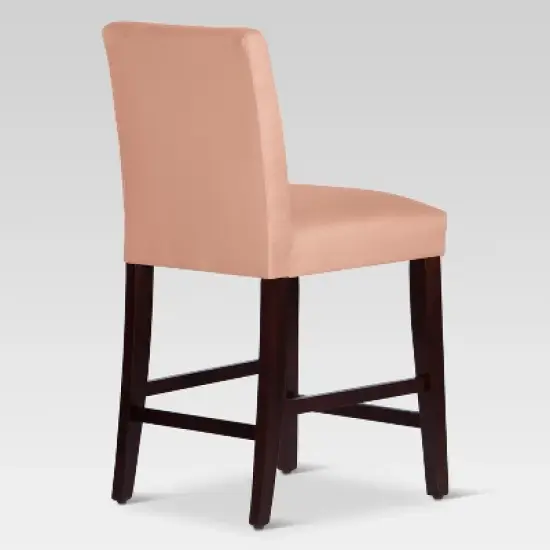 25" Velvet Parsons Counter Height Barstool Wood - Threshold&trade; image {3}
