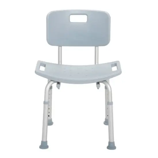Drive Medical Bathroom Safety Shower Tub Bench Chair with Back - Shower Seat - Gray image {1}