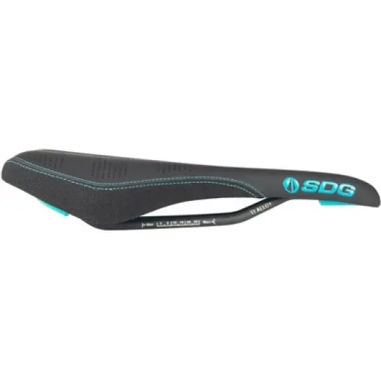 SDG Radar Saddle - Turquoise Rail Material: Titanium Alloy Width: 138 image {1}