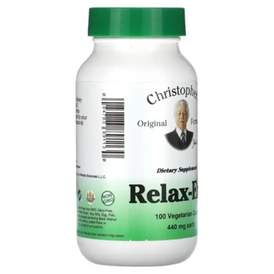 Christopher's Original Formulas Relax-Eze, 440 mg, 100 Vegetarian Caps image {3}