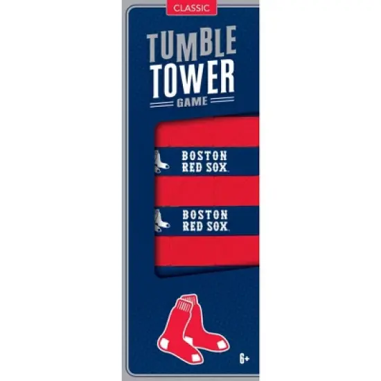 MasterPieces Real Wood Block Tumble Towers - MLB Boston Red Sox image {1}