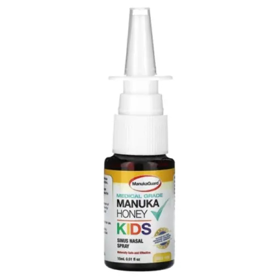 ManukaGuard Kids, Medical Grade Manuka Honey, Sinus Nasal Spray, Alcohol Free, 0.51 fl oz (15 ml) image {4}