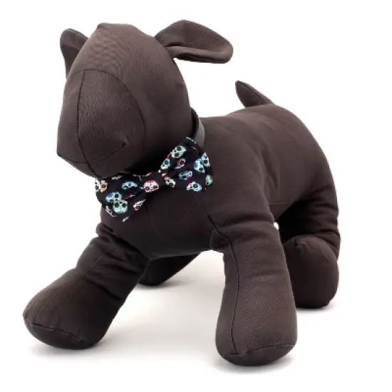 The Worthy Dog Skeletons Bow Tie Adjustable Collar Attachment Accessory image {2}