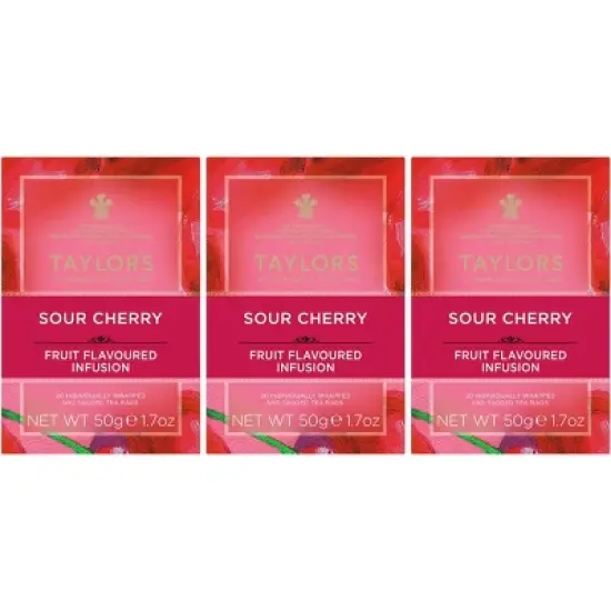 Taylors of Harrogate Sour Cherry Infusion Tea Bags - 60ct image {3}