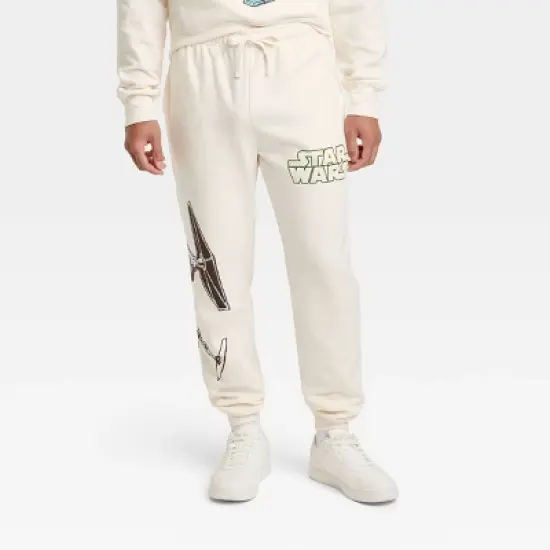 Men's Disney 100 Star Wars Jogger Pants - Beige image {2}