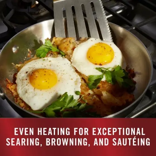 Calphalon Premier Stainless Steel 11pc Set: Cookware Set with Tempered Glass Lids, Dishwasher-Safe, Induction Compatible image {1}