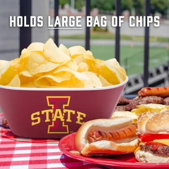 NCAA Iowa State Cyclones Serving Bowl: Melamine Rounded Square Tableware image {4}