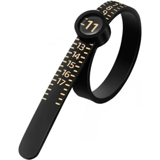 Ring Sizer Measuring Tool with Magnifier, for Ring Measurer and Ring Size Plastic Ring Sizer with Lens, 1-17 image {6}
