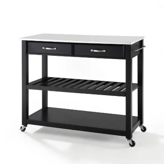 Granite Top Kitchen Prep Cart - Crosley image {10}