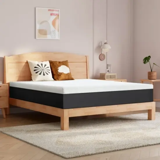 Twolike 10-inch Cooling Gel Size Medium Firmness Memory Foam Mattress Comfortable Pressure Relief Removable Cover Silent image {5}