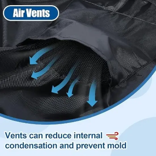 GARPROVM 2-Pack Oxford Fabric Outdoor Furniture Cover Armchairs Cover Weather-Resistant image {3}