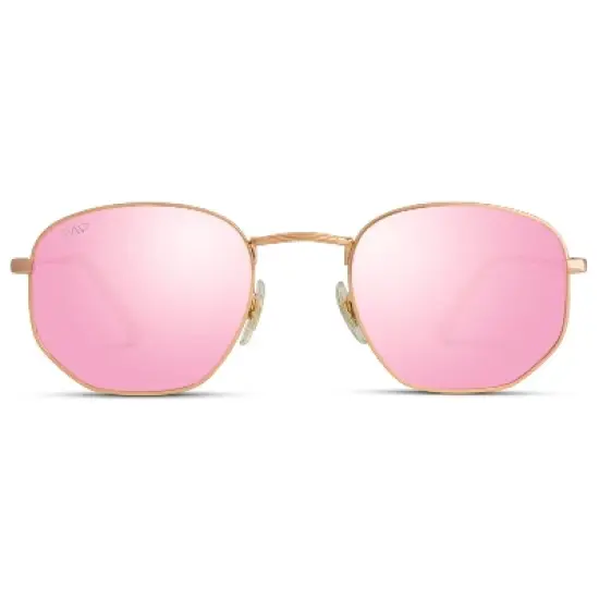 WMP Eyewear Round Geometric Retro Polarized Sunglasses image {7}