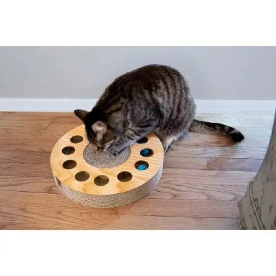 FurHaven Busy Box Corrugated Cat Scratcher With Catnip image {4}