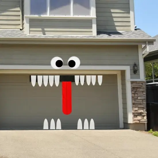 4E's Novelty Trunk or Treat Car Decorations Kit - Reusable Trunk or Treat Teeth with Huge Monster Tongue for Halloween Decorations Outdoor Use image {3}