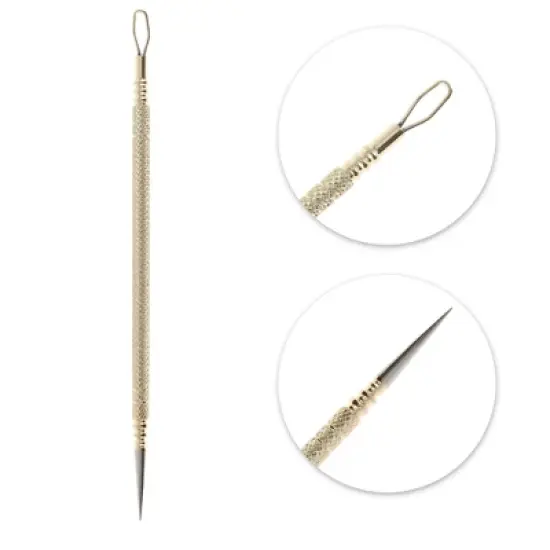 Unique Bargains Professional Portable Pimple Extractor Tool 4.72" Length 1 Pc image {2}