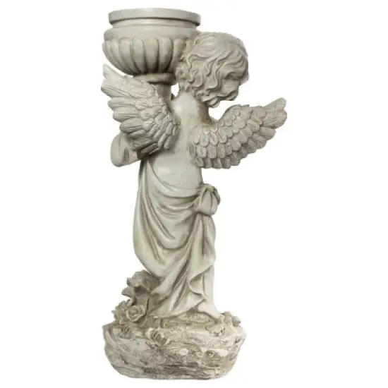 Northlight 17.5" Cherub Angel Bird Bath Outdoor Garden Statue image {4}