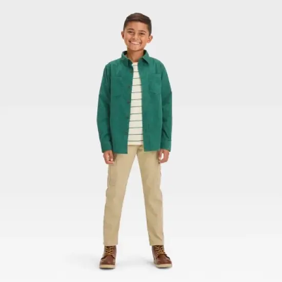 Boys' Long Sleeve Corduroy Button-Down Shirt - Cat & Jack&trade; image {2}