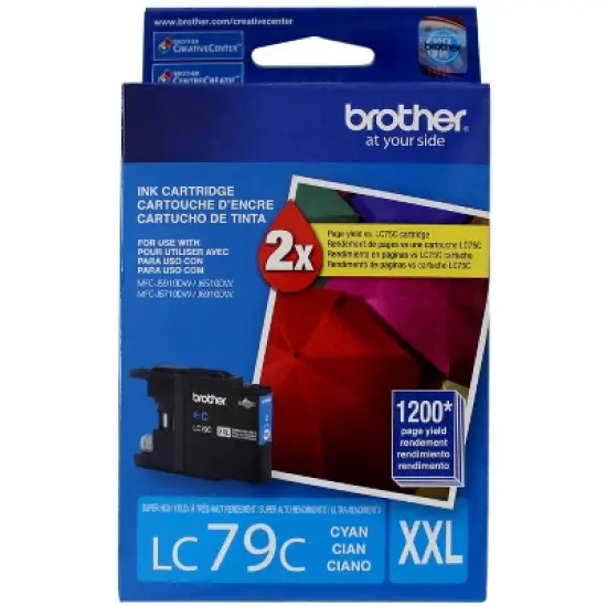 Brother LC79C Cyan Ink Cartridge for Inkjet Printers image {1}