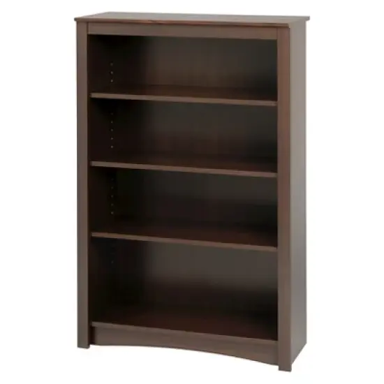 4 Shelf Bookcase Espresso - Prepac image {2}