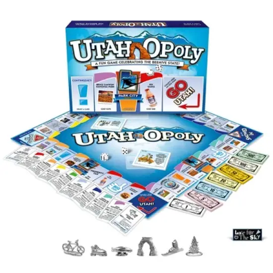 Late For The Sky: Utah-Opoly Monopoly Board Game image {1}