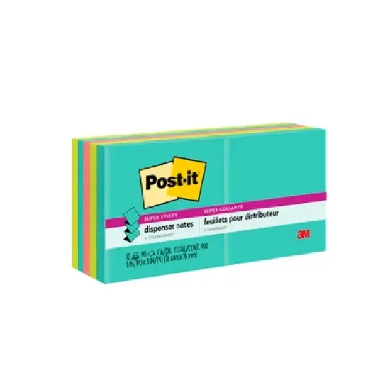 Post-it Super Sticky Pop-Up Notes, 3 x 3 Inches, Supernova Neons, 10 Pads with 90 Sheets image {5}