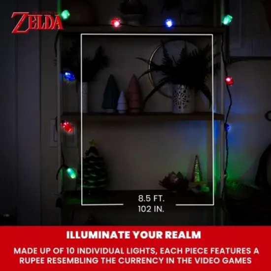 The Legend of Zelda Rupee String Lights image {4}