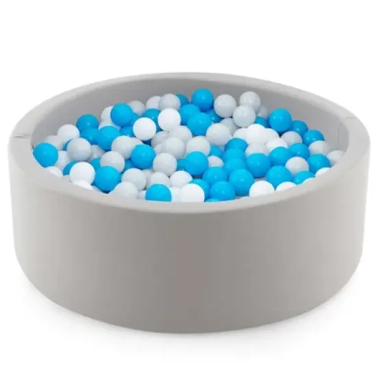 Costway 35.5" x 12" Soft Round Ball Pool for Toddlers & Baby with 200 Ocean Balls image {9}