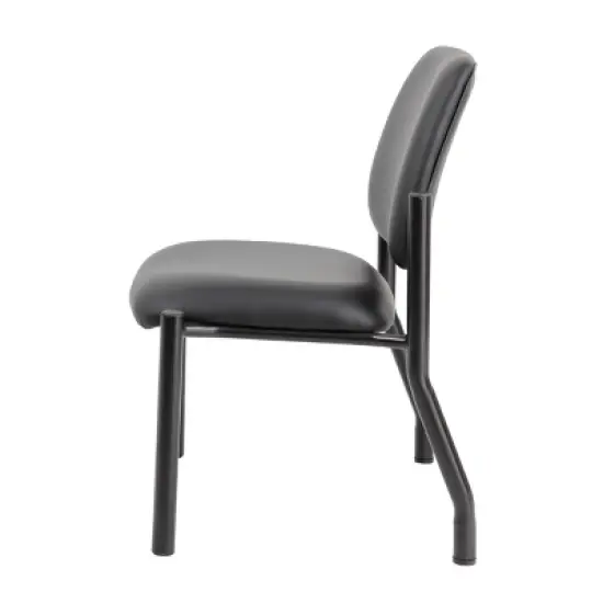 400lbs Weight Capacity Guest Chair Antimicrobial Black - Boss Office Products image {5}