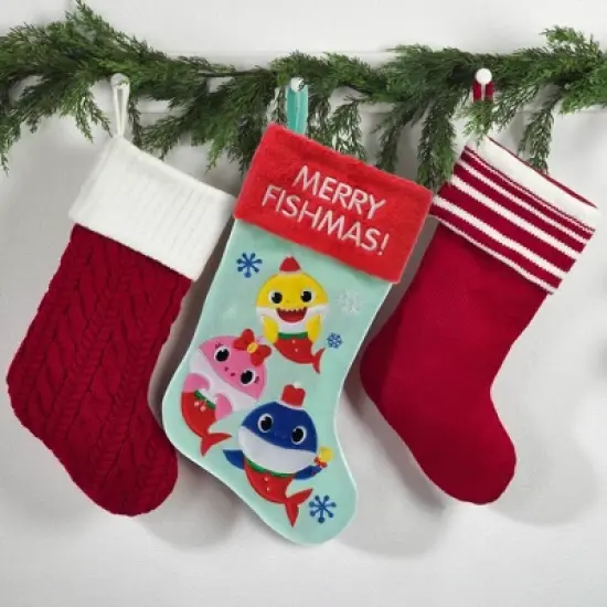 Baby Shark 20" Appliqu Christmas Stocking image {4}
