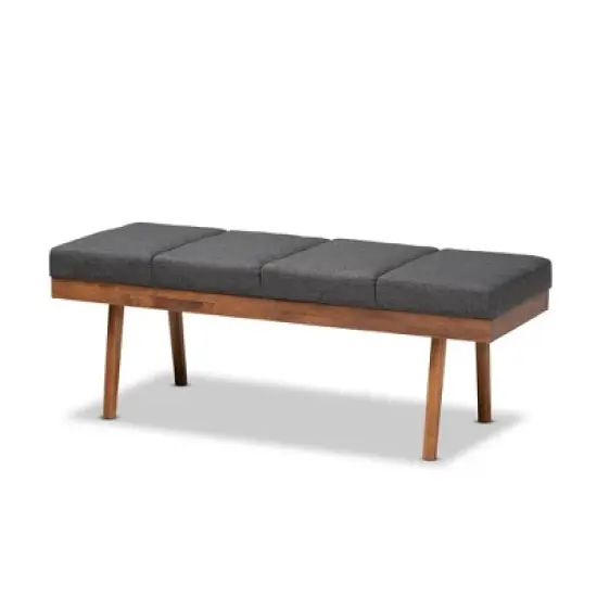 Larisa Wood Bench - Baxton Studio image {8}
