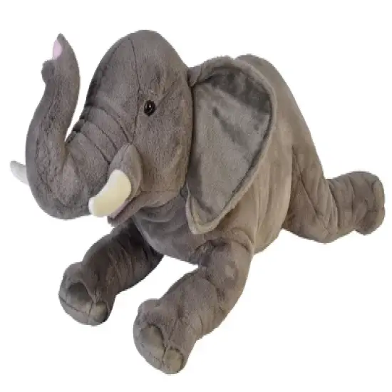 Wild Republic Cuddlekins Jumbo African Elephant Stuffed Animal, 30 Inches image {1}