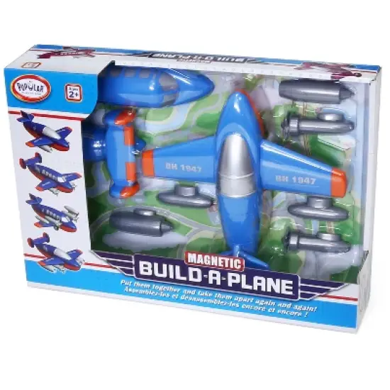 Popular Playthings Magnetic Build-a-Truck Plane image {1}