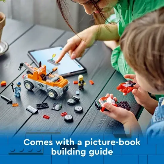 LEGO City Tow Truck and Sports Car Repair Toy for Pretend Play 60435 image {2}