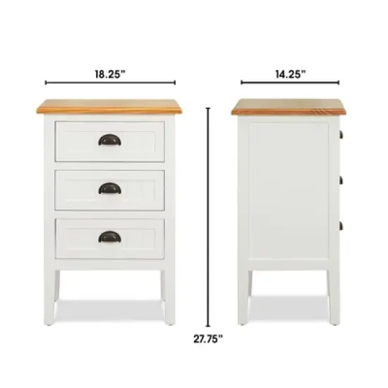 Martin Nightstand Cabinet White - ClickDecor image {9}