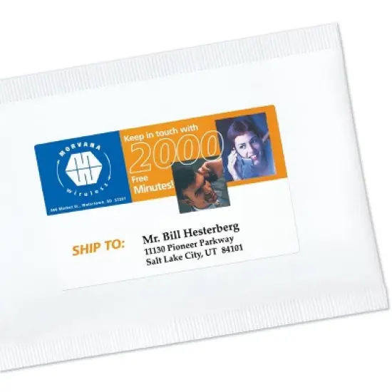 Avery Shipping Labels, Sure Feed Technology, Print to the Edge, Permanent Adhesive, 4-3/4" x 7-3/4", 50 Labels (6876) image {8}