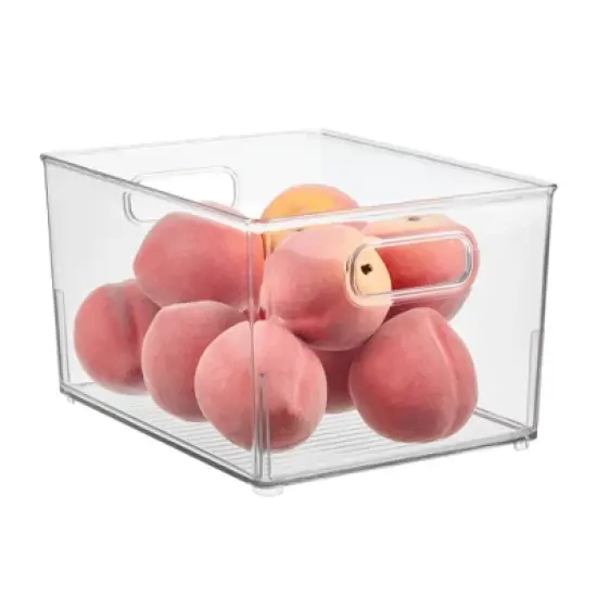 InterDesign Small Plastic Storage Bin with Handle image {2}