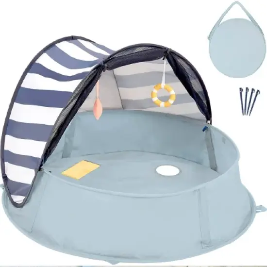 Babymoov Aquani Portable Playpen Kiddie Pool with Play Area image {4}