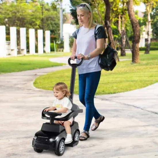 Costway Kids Ride on Push Car with Horn & Start-up Sound Under-seat Storage Push Handle image {3}