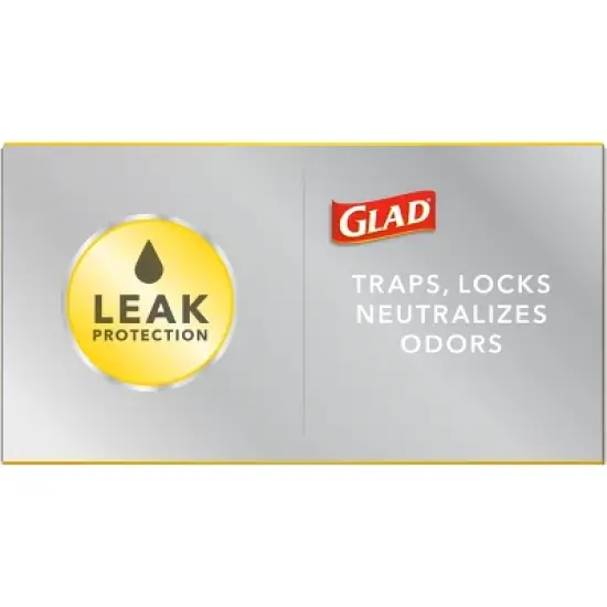 Glad ForceFlexPlus Tall Kitchen Drawstring Trash Bags - 13 Gallon White Trash Bag - OdorShield - 100ct image {8}