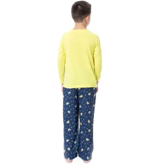 Despicable Me Boys' Minions Sorry I Was Hungry Raglan Sleep Pajama Set Multicolored image {1}